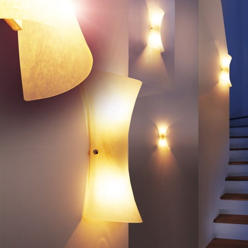 Lampada da parete vetro applique murale design soggiorno cucina moderno 142057 - Foto 3 di 5