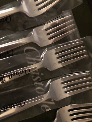 4 Fourchettes à Dessert Christofle Urban – Métal Argenté – 16,5 Cm – Rare