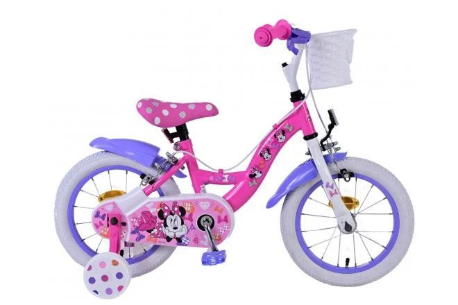 14 Pulgadas Bicicleta Ni o Rosa P rpura 3 4 5 A os Disney Minnie
