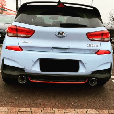 Hyundai i30N emblem cover replacing old hyundai logo multiple colors available