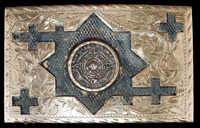 aztec belt buckle