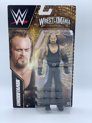 WWE Mattel UNDERTAKER Wrestlemania Hollywood Series 39 Figure Sealed Ships Free!
