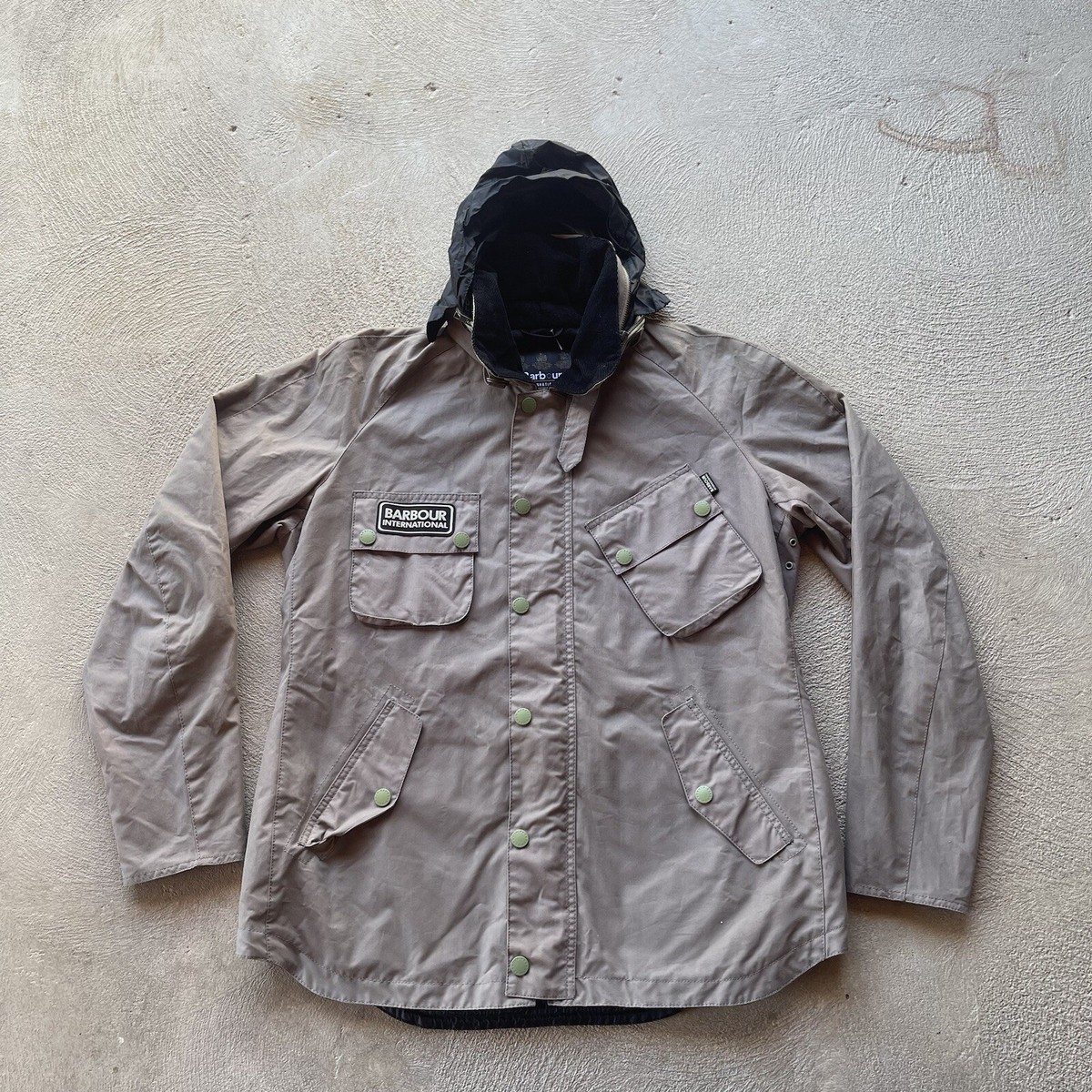 Barbour Jacket Mens XL Brown Waxed Canvas Zip Up Heavyweight Coat Outdoor  Basic