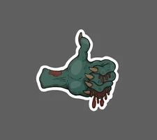 Monster Sticker Thumbs Up Blood Waterproof Fantasy Horror Scary Gift NEW