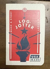 Log + Jotter  Dot Graph Notebook  “ Carry The Torch “ Aug 2024