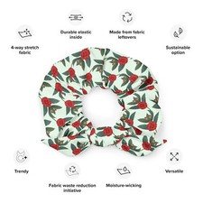 Recycled Scrunchie with flower design high quality