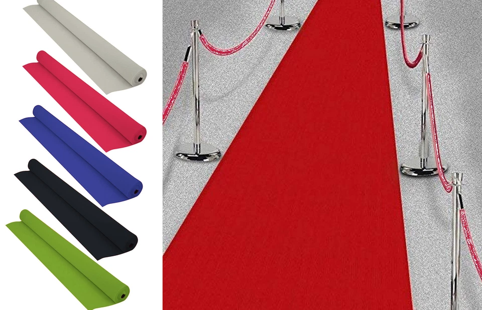 PARTY PERFECTO Hollywood Carpet Runner | 6 Colour Option | Perfect for Parties & Birthday Decor
