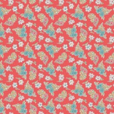 Riley Blake Stitch by Lori Holt C10920 Cayenne Floral Cotton