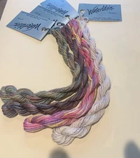 100% Silk Caron Waterlilies Hand-dyed  6 Yds/1 skein; 12 Ply; Various YOU CHOOSE