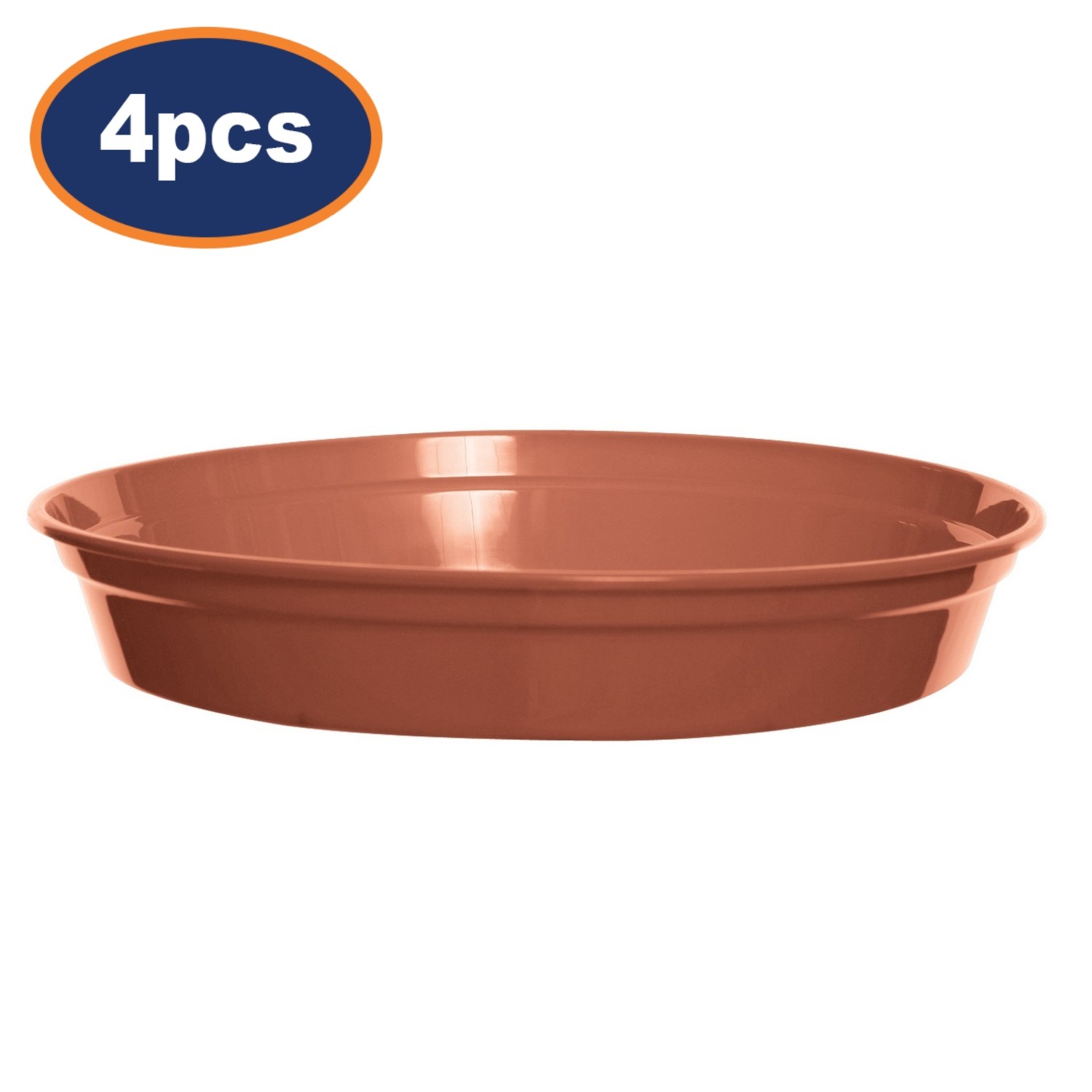 Pot Saucer 28.5cm Drip Tray Round Flower Planter Water Terracotta Garden 4Pcs