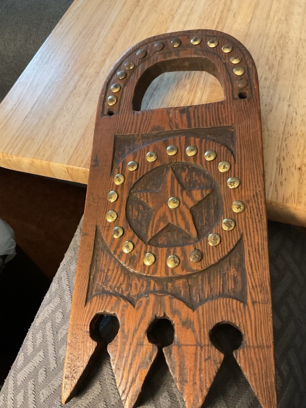 Carved Native American Style Mirror Board