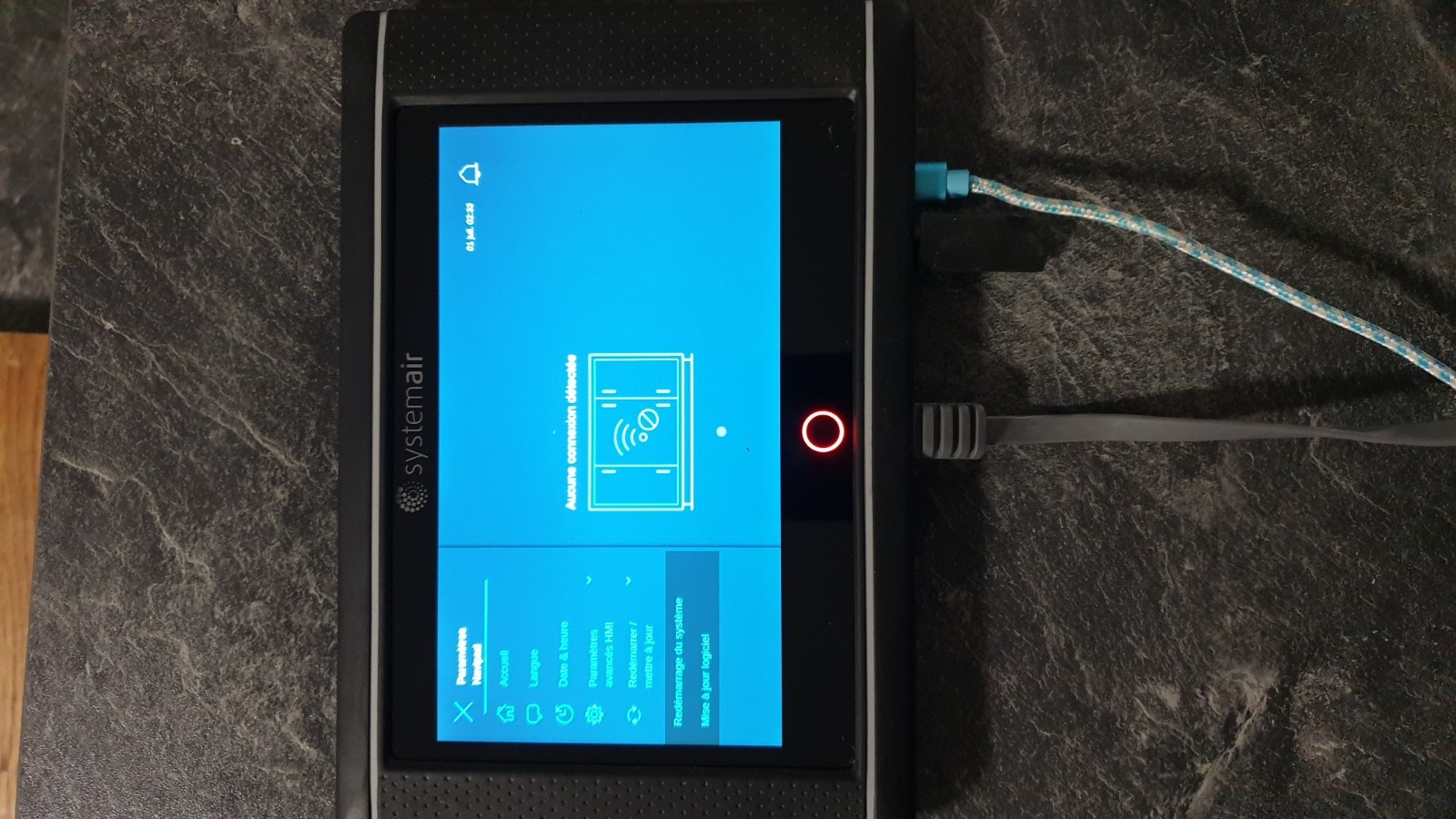 Systemair NAVIPAD PD70-C régulateur affichage LCD pour centrale double flux