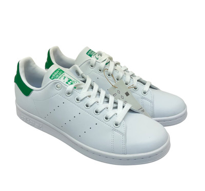 adidas Women s Low-Cut Stan Smith Casual Sneakers Q47226 White/Green Size 8.5M