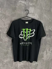Vtg style Monster Energy Racing short sleeve black color retro shirt VK00216