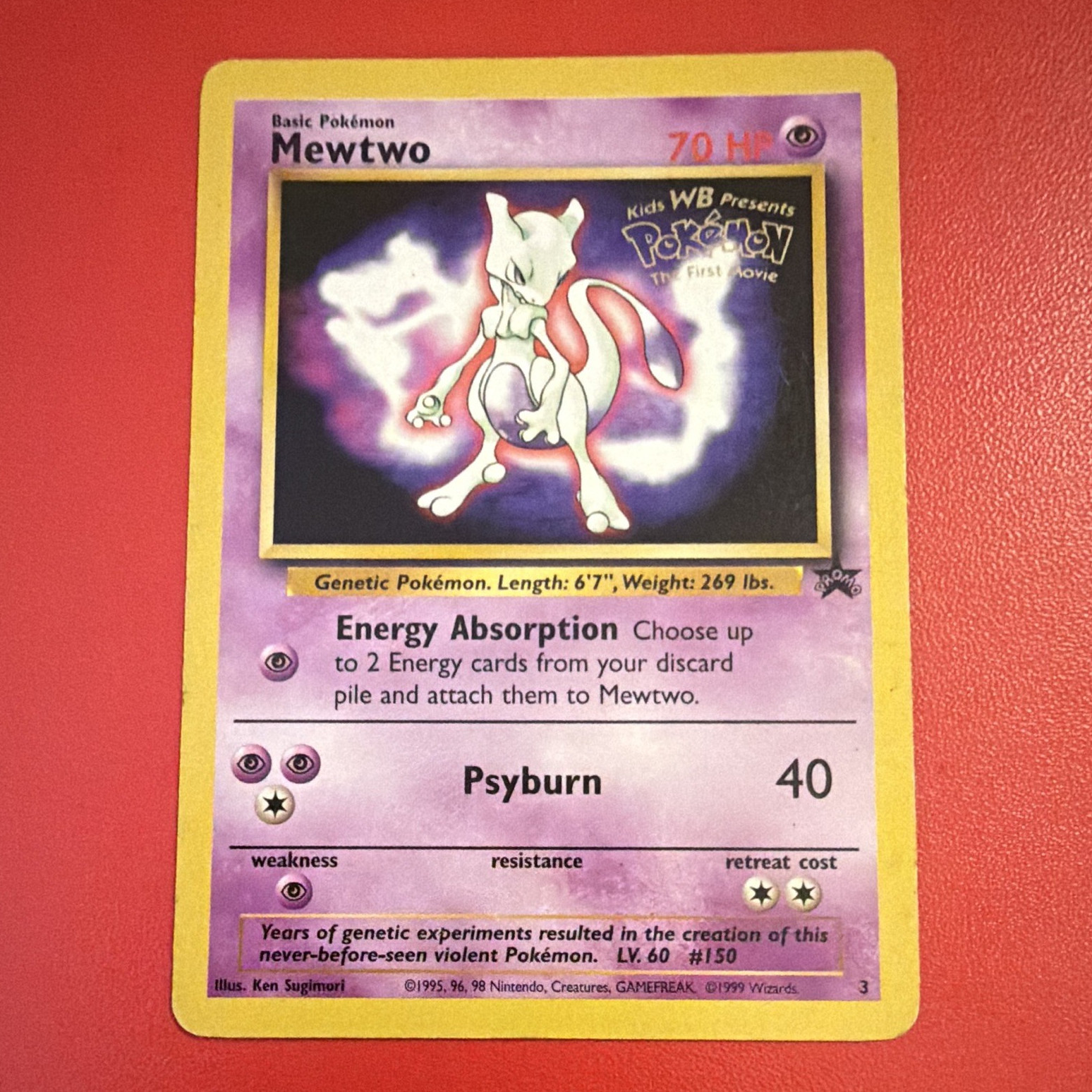 Wizards of the Coast Mewtwo Promo #3 Regular 70 HP EN 1999