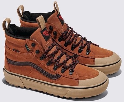 Vans SK8-Hi MTE Boots Waterproof Suede Brown Insulated M- 7 W-8.5
