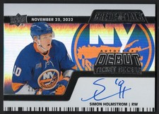 2022-23 Credentials Debut Ticket Access Horizontal Auto Simon Holmstrom 21/99