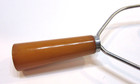 Excellent Antique 1930's Butterscotch Bakelite Handle Steel Wire Potato Masher — photo 4