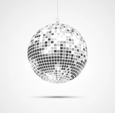 Disco Mirror Ball - 1970's - 10" - Halloween - Decor - Prop