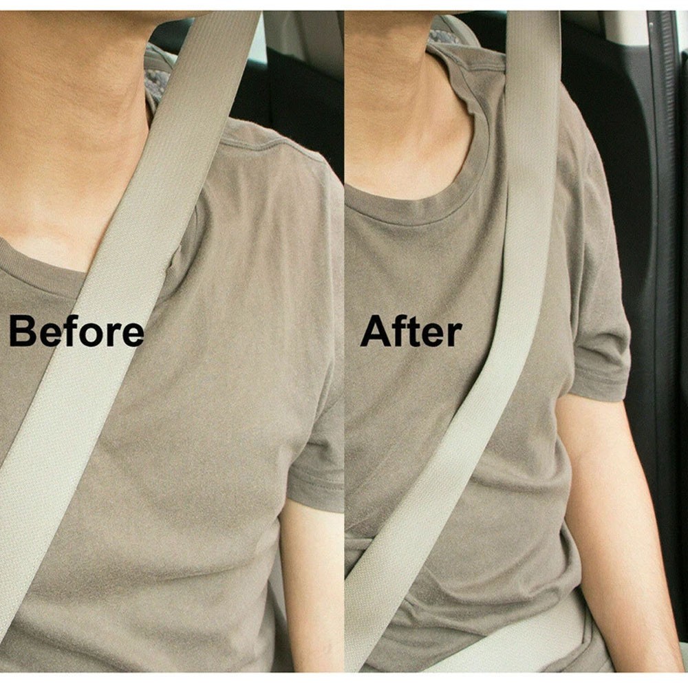 2PCS Car Safety Seat Belt Clip Adjuster Buckle Strap Stopper Clamps Safe Comfort