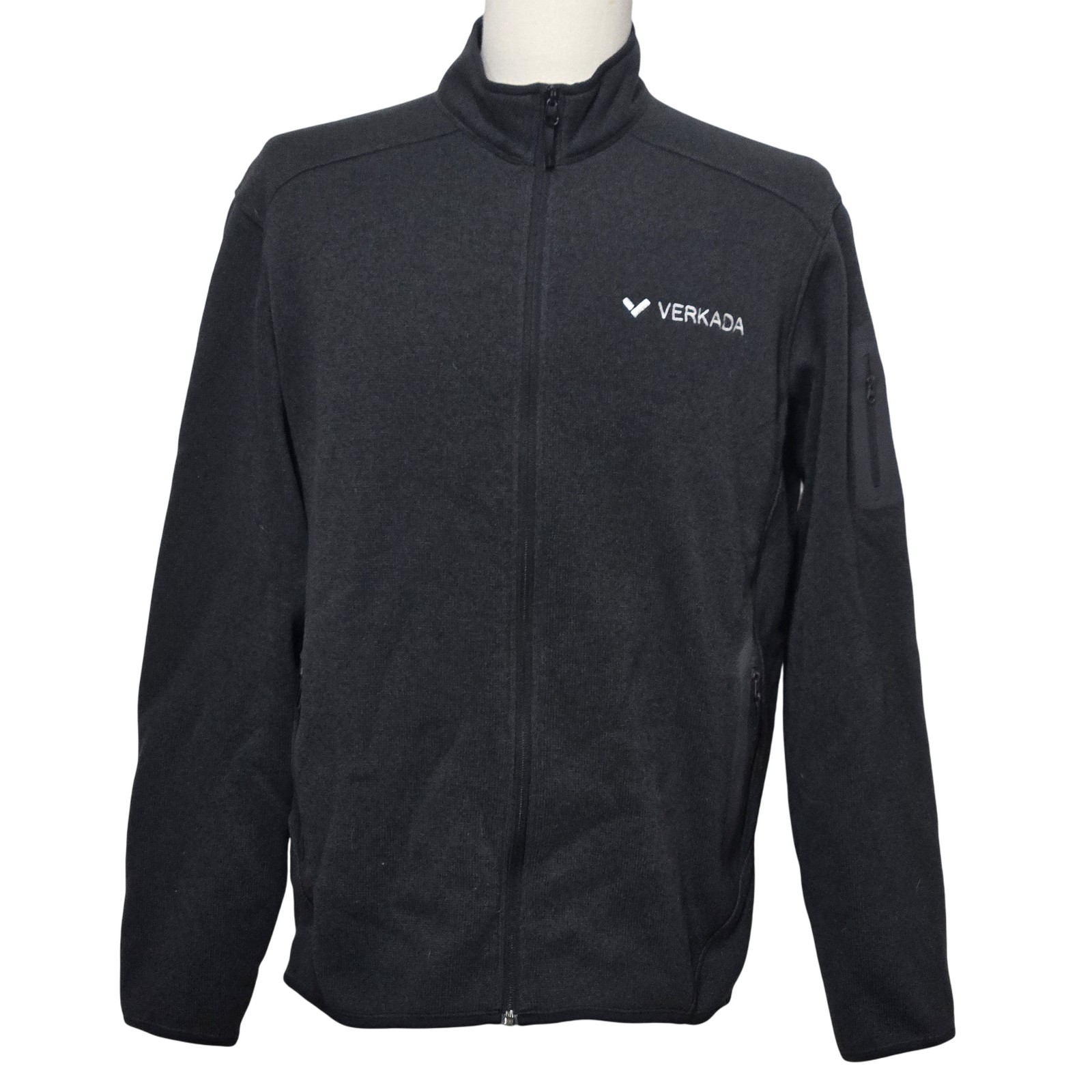 Arc'teryx Giacca Uomo Grande Nera Full Zip Pile Softshell Verkada Logo Tasca