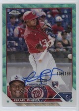 2023 Topps Chrome Update Aqua Wave Refractor /199 Israel Pineda #RA-IP Auto 18f2