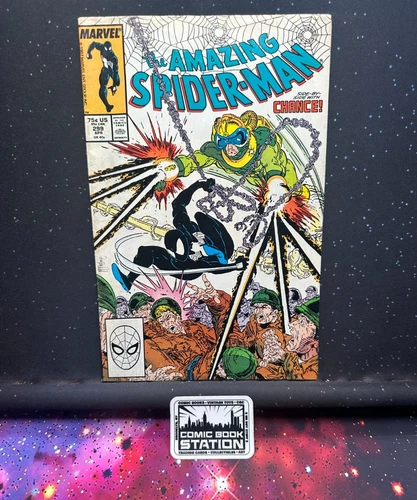 Amazing Spider-Man #299 Raw VF/NM 1st Venom cameo Classic McFarlane '87