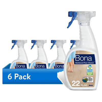 6 PACK - Bona Hardwood Floor Cleaning Solution Spray, Unscented, 22 fl oz