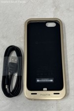 Mophie Black Gold Self-charging Phone Case For iPhone With Cable Not Tested