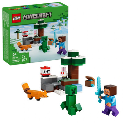 LEGO Minecraft 21583 Steves Taiga-Abenteuer Bauspaß Spielzeug Set-Neu & Originalverpackt