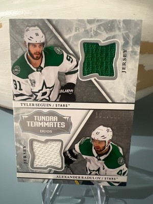 2018-19 UD Artifacts Tundra Teammates Tyler Seguin Alexander Radulov JERSEY /199