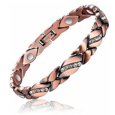 Pure Copper Magnetic Bracelet Arthritis Pain Energy Therapy Cuff New