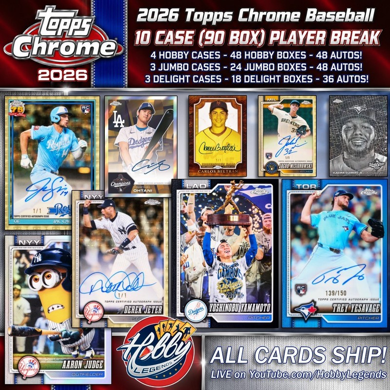 Zach Neto LAA 2026 Topps CHROME 10 Case (90 Box) PLAYER Break#4