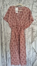 ZARA Maxi Relaxed Kaftan Kimono Dress Size 10_16,Adjustable Tie BNWT Boho Summer