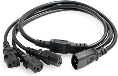 UPS PDU Computer PC Power Supply Splitter Cord IEC320 C14 to 3 X C13 10A 250V Ex