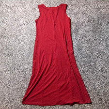 A New Day Red Medium Sleeveless Midi Dress Recycled Polyester Round Neck