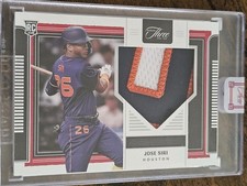 2022 Panini Three and Two #RJ-JS Jose Siri RC 3 Color Patch #d 01/10 Astros SSP