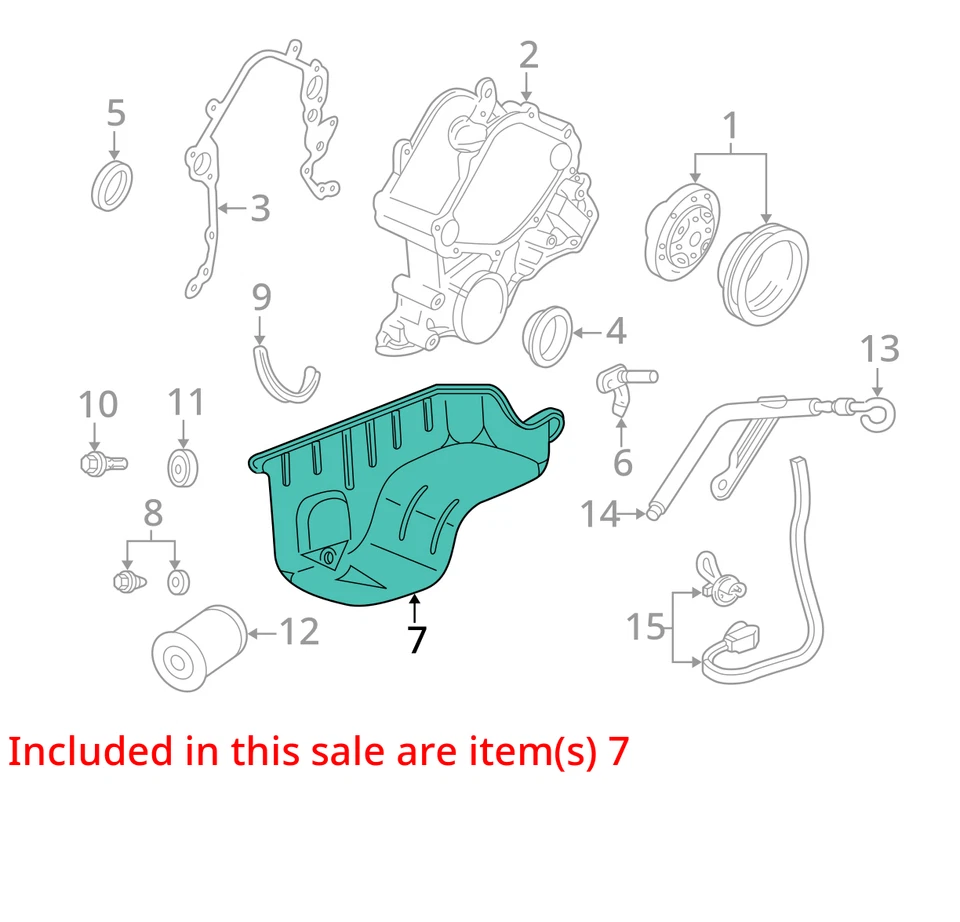 Ford Windstar 2001-2003 cárter de aceite del motor DAYTS Foto 3 de 4