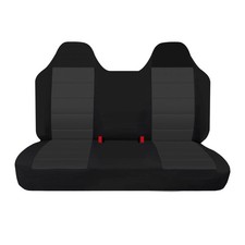 Truck Seat Cover Front Solid Bench Seat Covers with Molded Headrests Compatib...