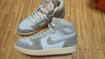 Nike Air Jordan 1 Retro High OG White Cement Grey EU 41 Damen
