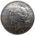 1924-S $1 Peace Silver Dollar AU