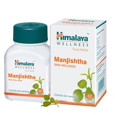 4x 60 Tablets Himalaya Manjishtha helps to overcome skin hyperpigmentation