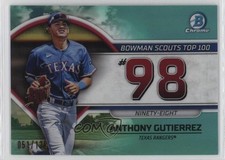 2023 Bowman Scouts Top 100 Aqua Refractor 51/125 Anthony Gutierrez #BTP-98 y6z