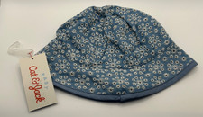 Cat  Jack Baby Girls 0-6M Chambray Daisy Bucket Sun Hat NWT 100 Cotton