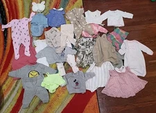 Baby Girl clothes 0-3 months lot Multi Brands Janie And Jack Pre Owned 18 Pieces