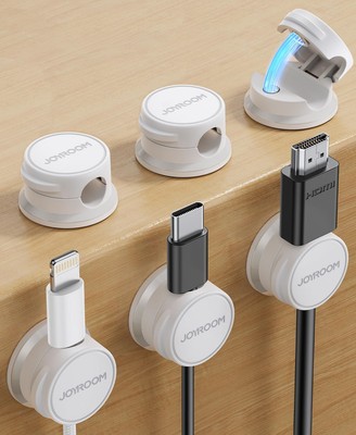 Joyroom 6er Pack Kabel Ordnung Clips Kabel Organizer Magnetisches Kabelmanagement Selbst