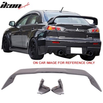 Fits 08-17 Mitsubishi Lancer EVO Style Rear Trunk Spoiler Wing Painted #A39 Gray