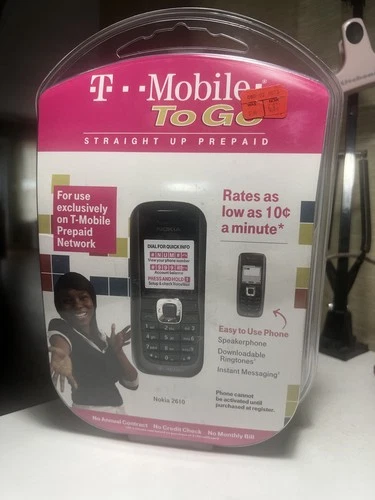T-Mobile To Go Mobile Nokia Phone Vintage SEALED Prepaid Phone