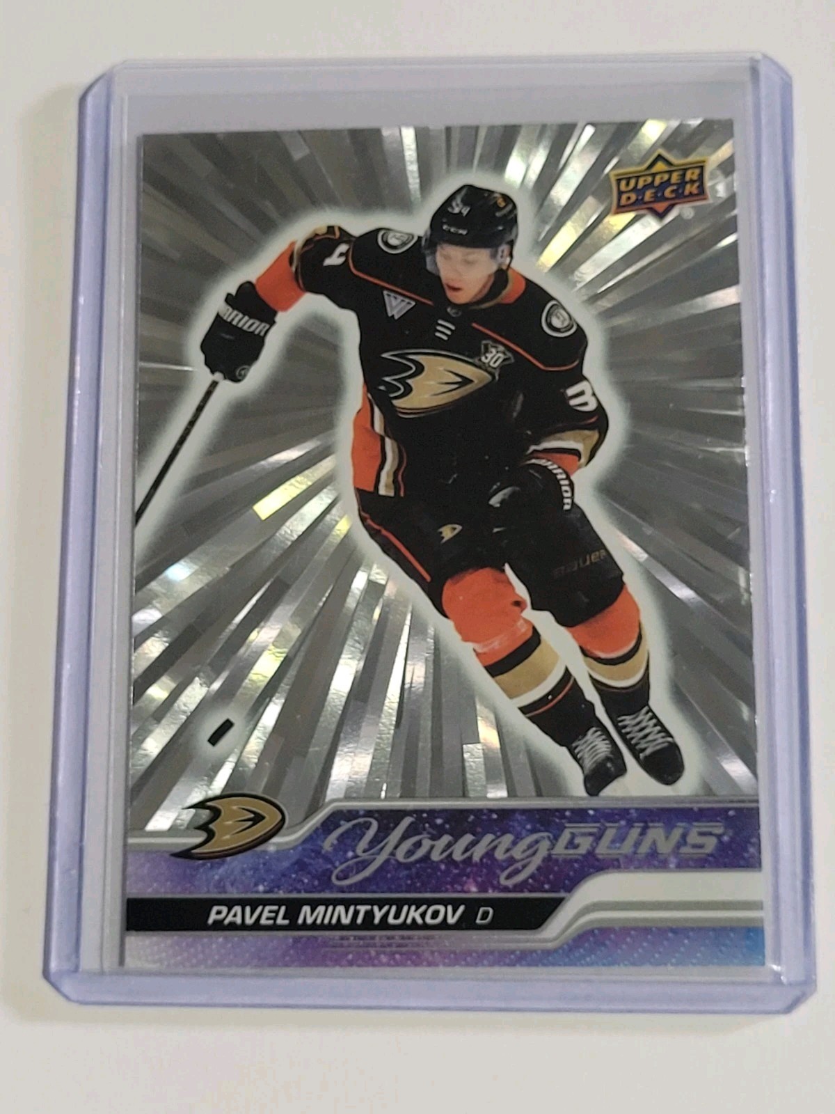 2023 UPPER DECK #488 PAVEL MINTYUKOV OUTBURST SILVER YOUNG GUNS RC ROOKIE