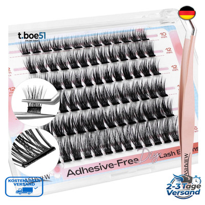 LASHVIEW Selbstklebende Wimpern 10-16mm Press On Wimpern
